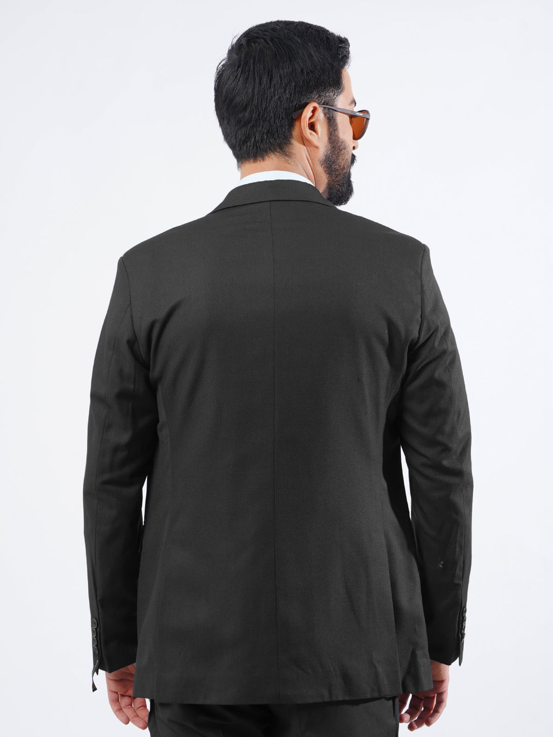 Black Self Tailored Fit Two Piece Suit  (SF-040)