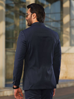 Navy Self Imported Two Piece Suit  (SF-045)