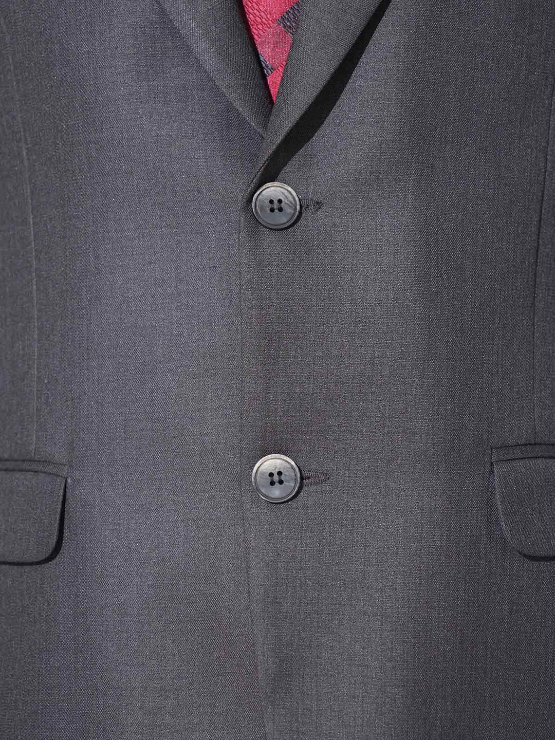 Dark Grey Self Tailored Fit Two Piece Suit (SF-056)