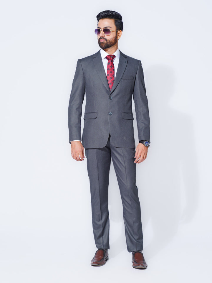 Light Grey Self Tailored Fit Two Piece Suit (SF-057)