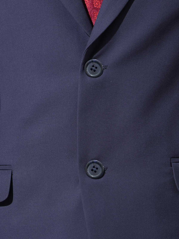 Blue Plain Two Piece Suit (SF-107)