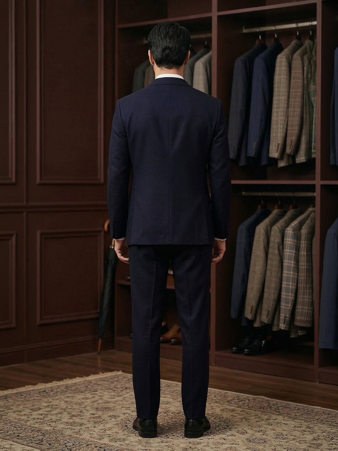 Dark Blue Two Piece Suit (SF-140)