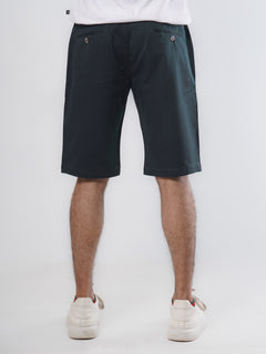 Navy Blue Plain Men's Summer Cotton Shorts (Shorts-17)