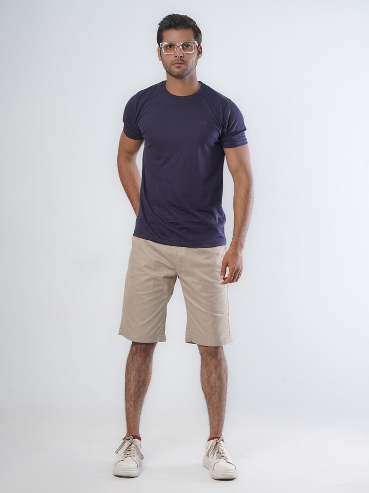 Fawn Plain Men's Summer Cotton Shorts (Shorts-20)