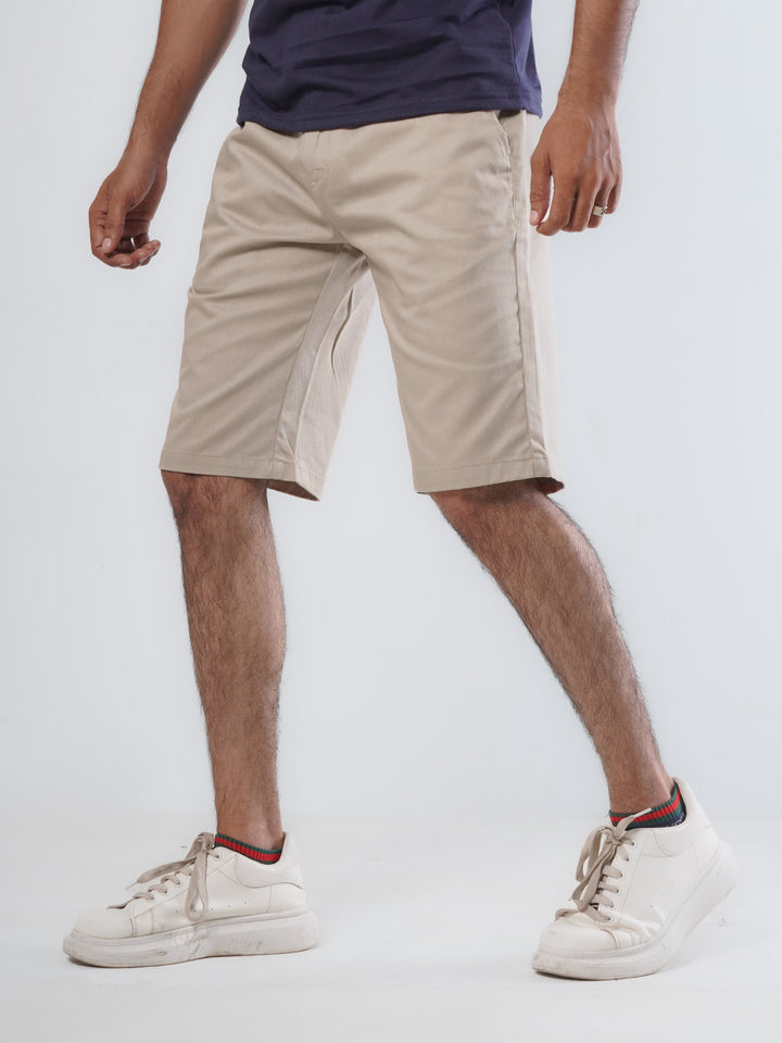 Fawn Plain Men's Summer Cotton Shorts (Shorts-20)