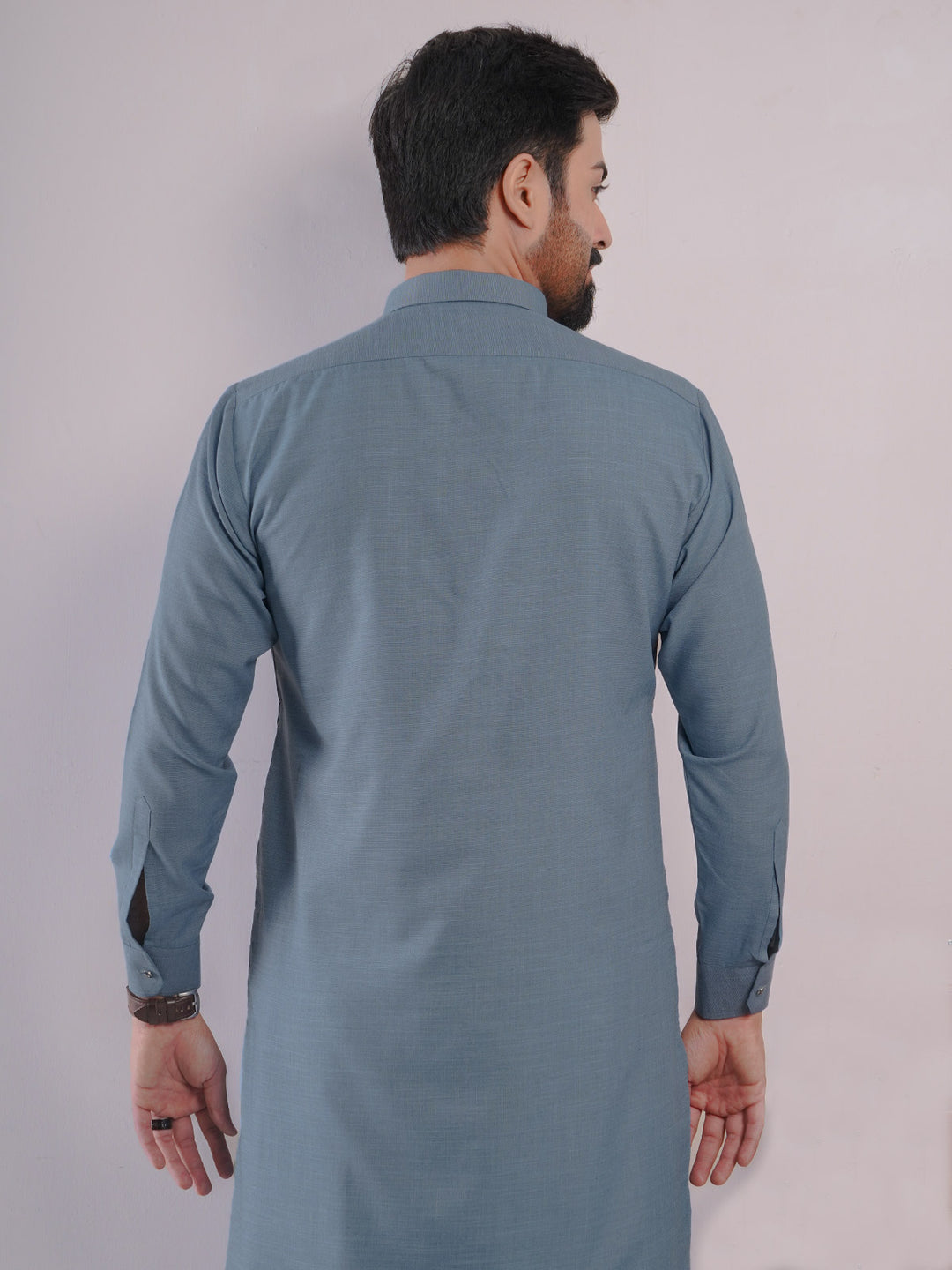 Blue Self Exclusive Range Designer Shalwar Kameez (SK-434)