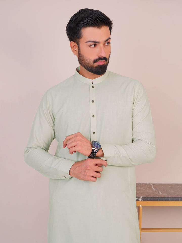 Pistachio Self Exclusive Range Designer Shalwar Kameez (SK-476)