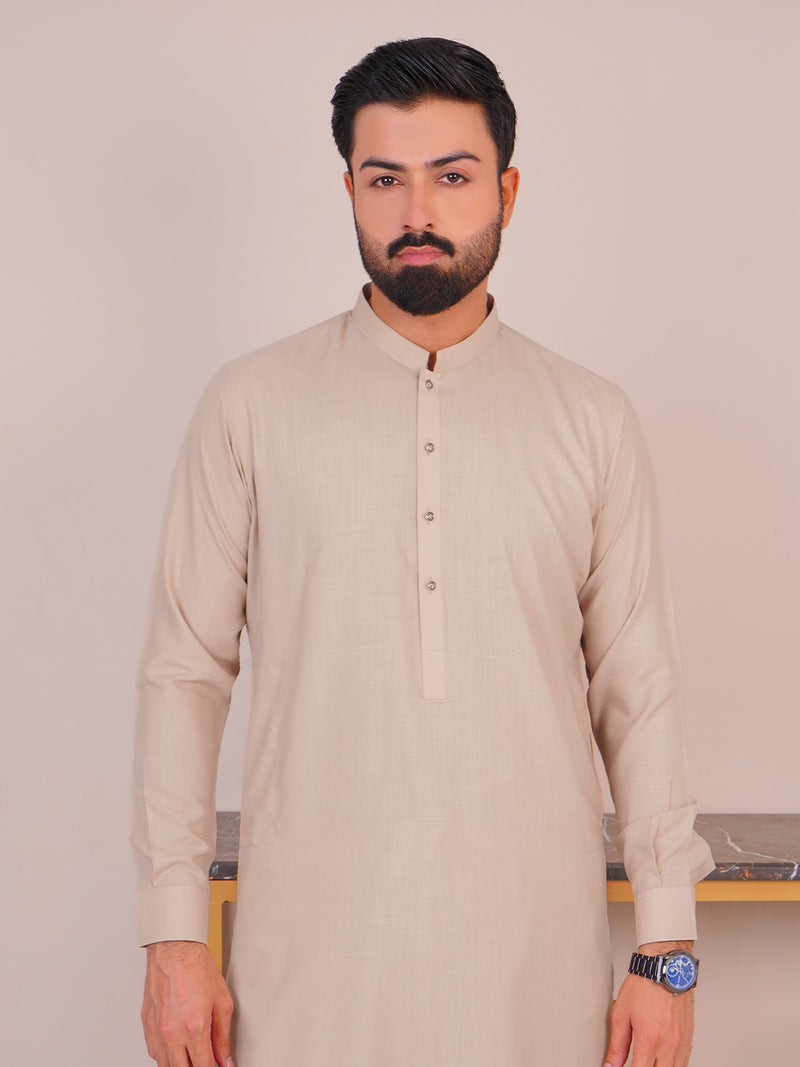 Light Brown Self Exclusive Range Designer Shalwar Kameez (SK-479)