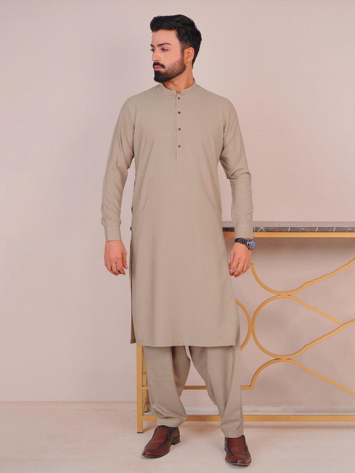 Brown Self Exclusive Range Designer Kurta Shalwar (SK-480)