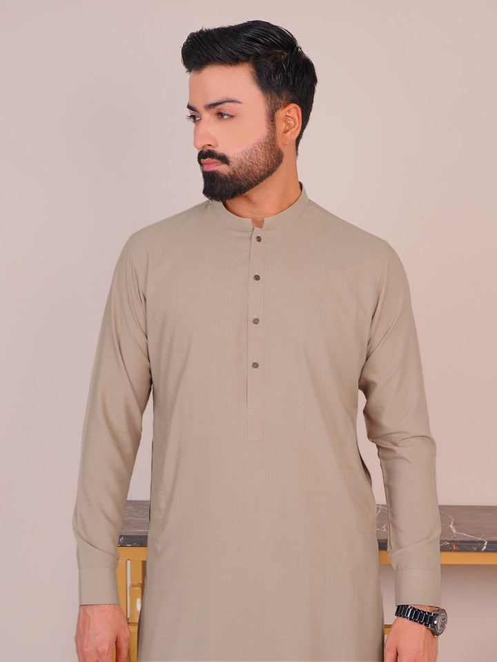 Brown Self Exclusive Range Designer Kurta Shalwar (SK-480)