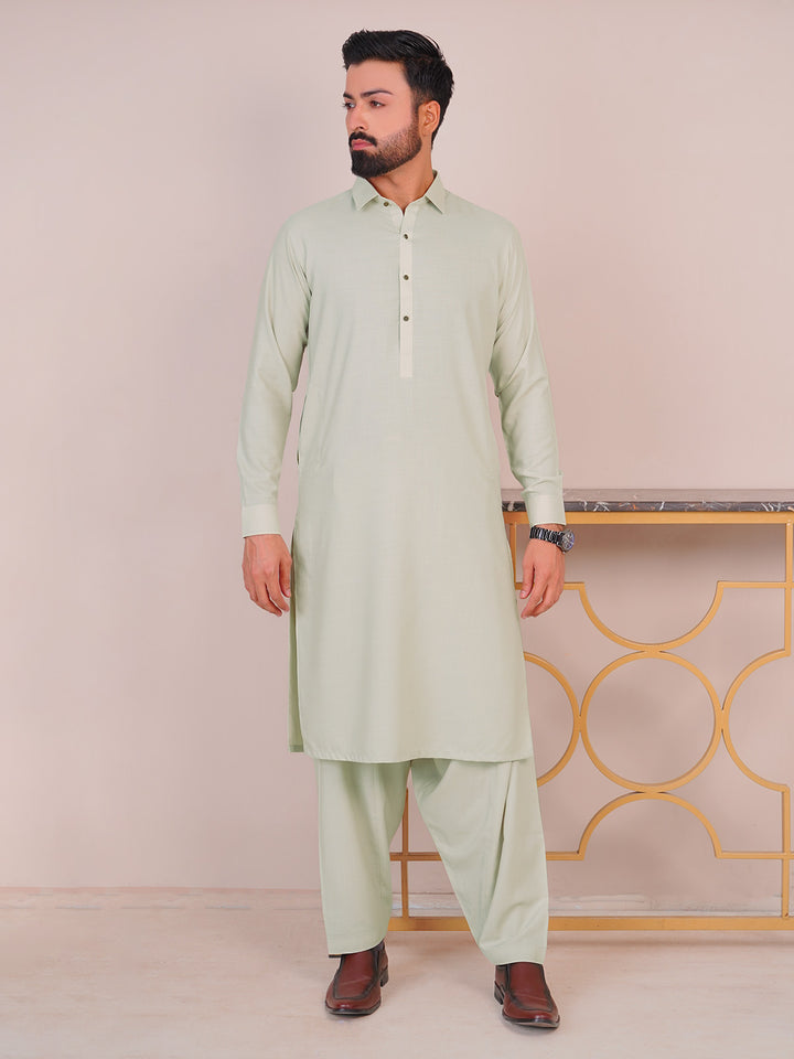 Pistachio Self Exclusive Range Designer Shalwar Kameez (SK-486)