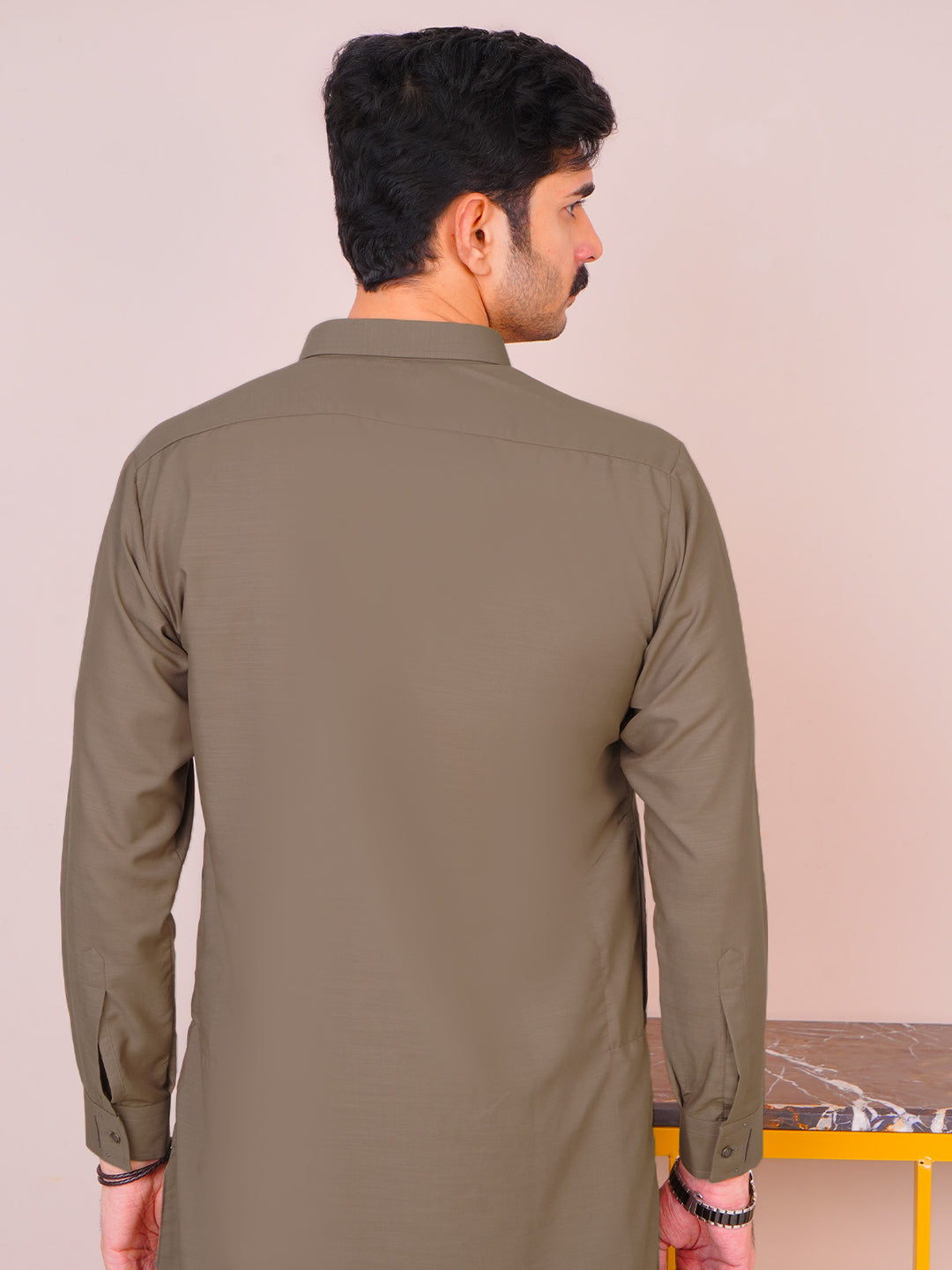 Brown Self Exclusive Range Designer Shalwar Kameez  (SK-491)