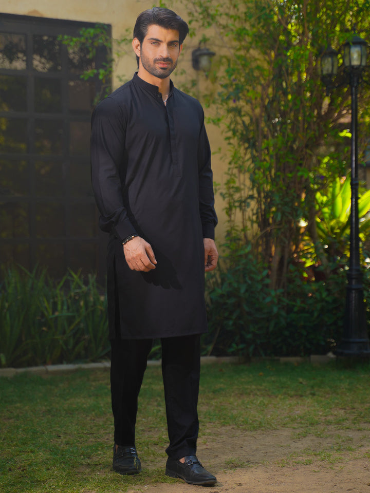 Navy Blue Plain Exclusive Range Designer Kurta Pajama  (SK-521)