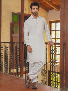 White Self Exclusive Range Designer Shalwar Kameez  (SK-527)