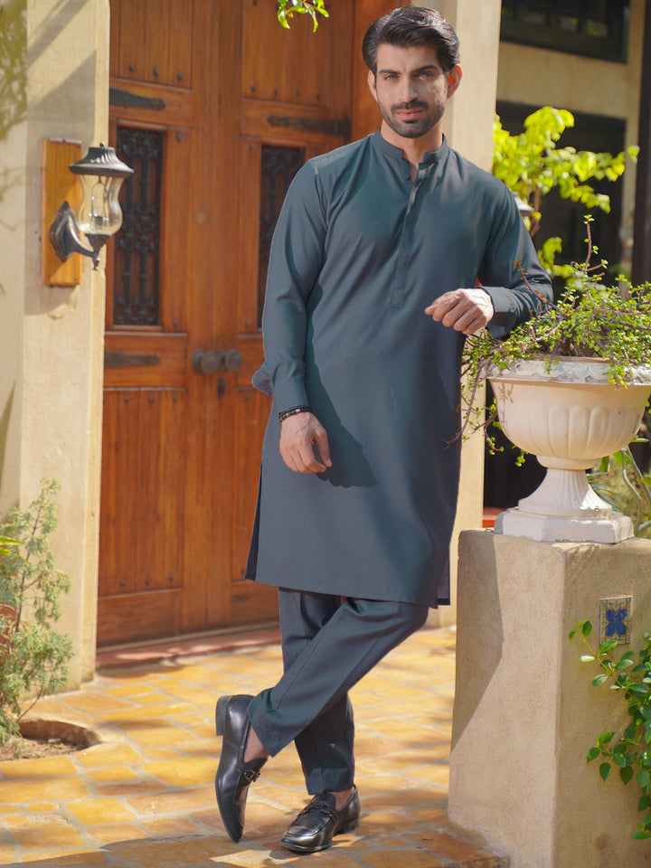 Teal Self Exclusive Range Designer Kurta Pajama  (SK-528)