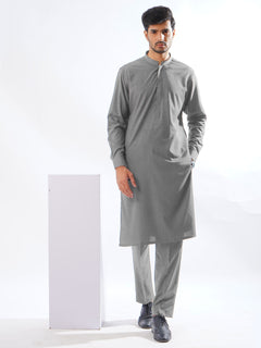 Grey Self Exclusive Range Designer Kurta Pajama (SK-539)