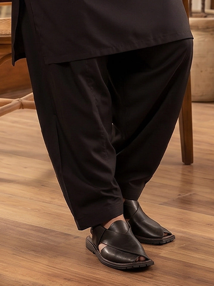 Dark Brown Designer Kurta Shalwar (SK-680)
