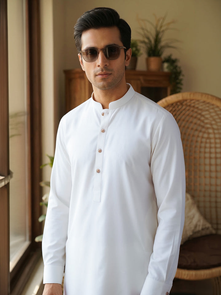White Designer Kurta Shalwar (SK-660)