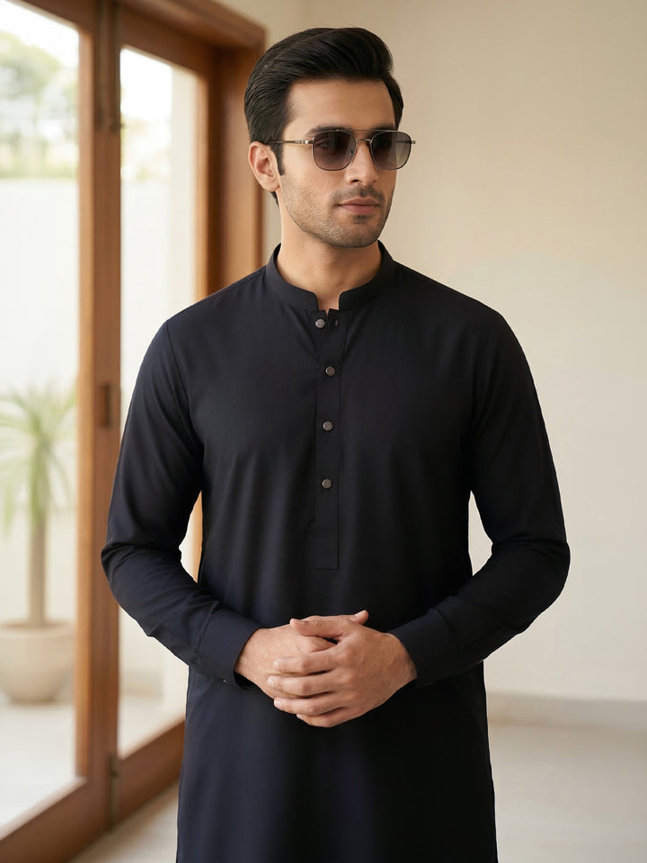 Black Designer Kurta Shalwar (SK-666)