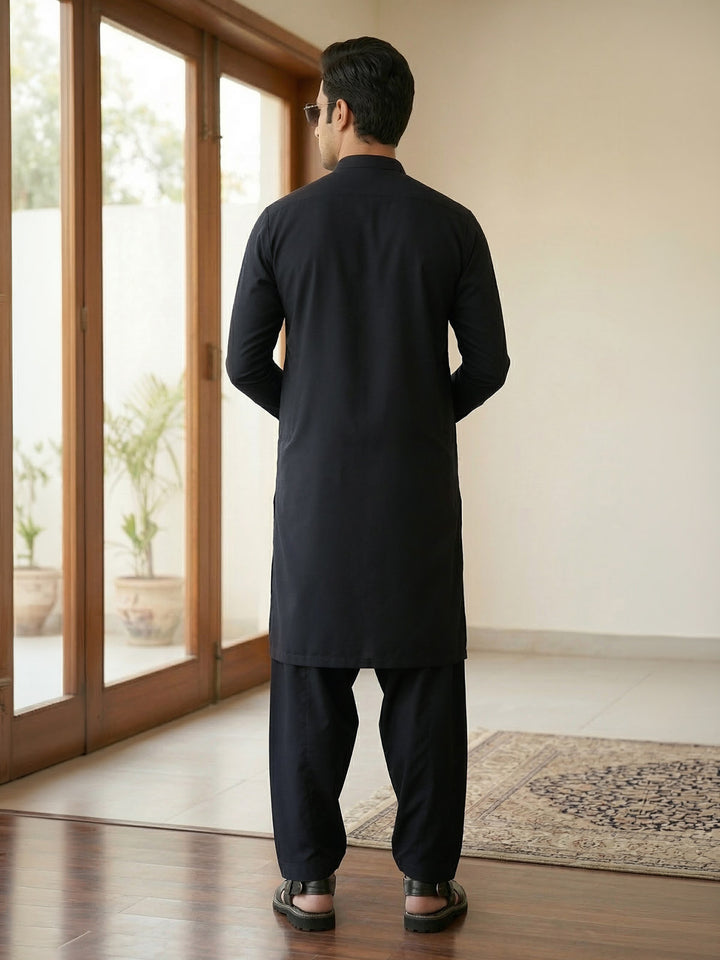 Black Designer Kurta Shalwar (SK-666)