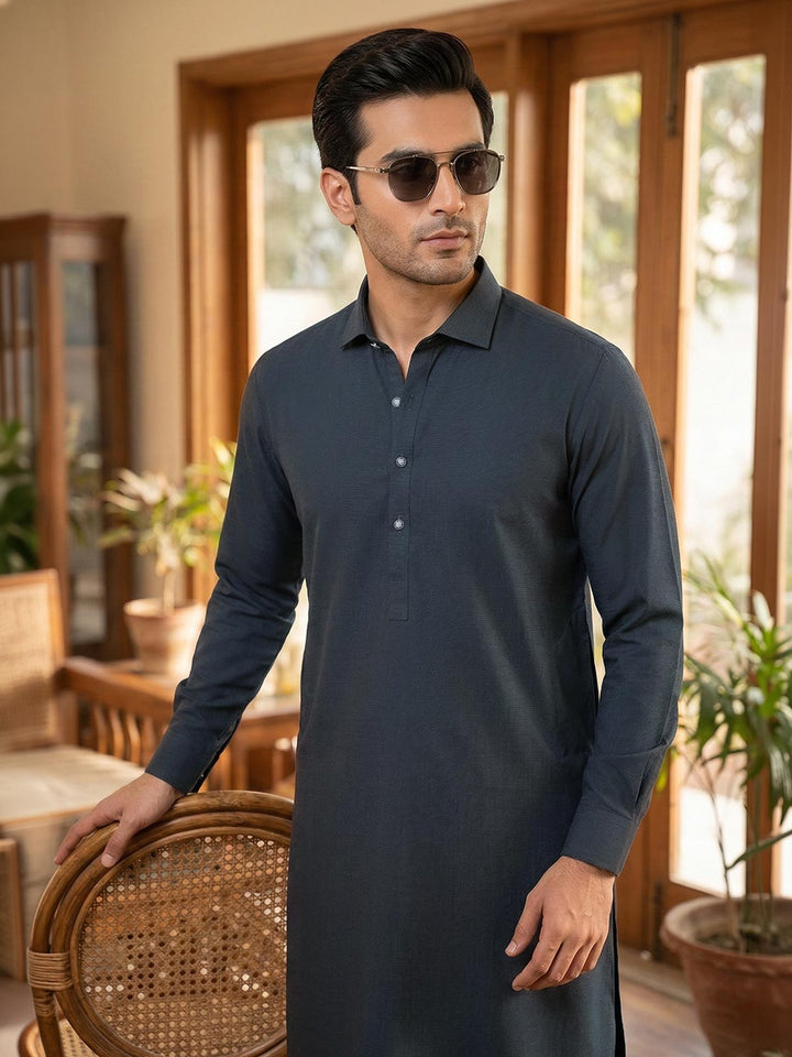 Dark Green Designer Kurta Shalwar (SK-667)