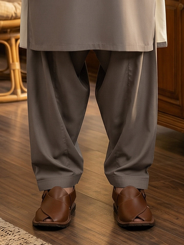 Light Brown Designer Shalwar Kameez (SK-674)