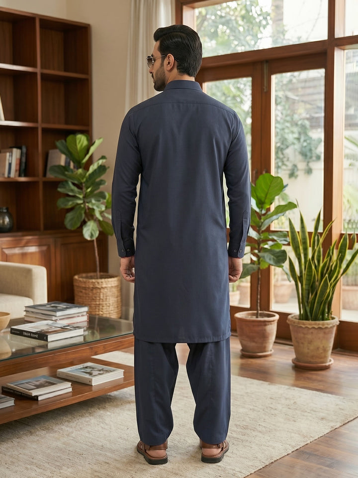 Grey Designer Shalwar Kameez (SK-678)