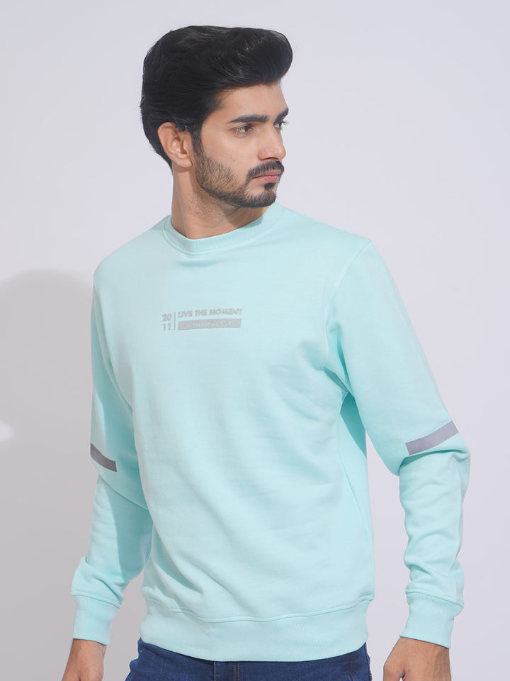 Mint Blue Full Sleeves Men’s Sweat Shirt (SSF-007)