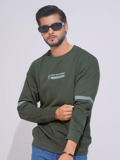 Olive Full Sleeves Men’s Sweat Shirt (SSF-008)