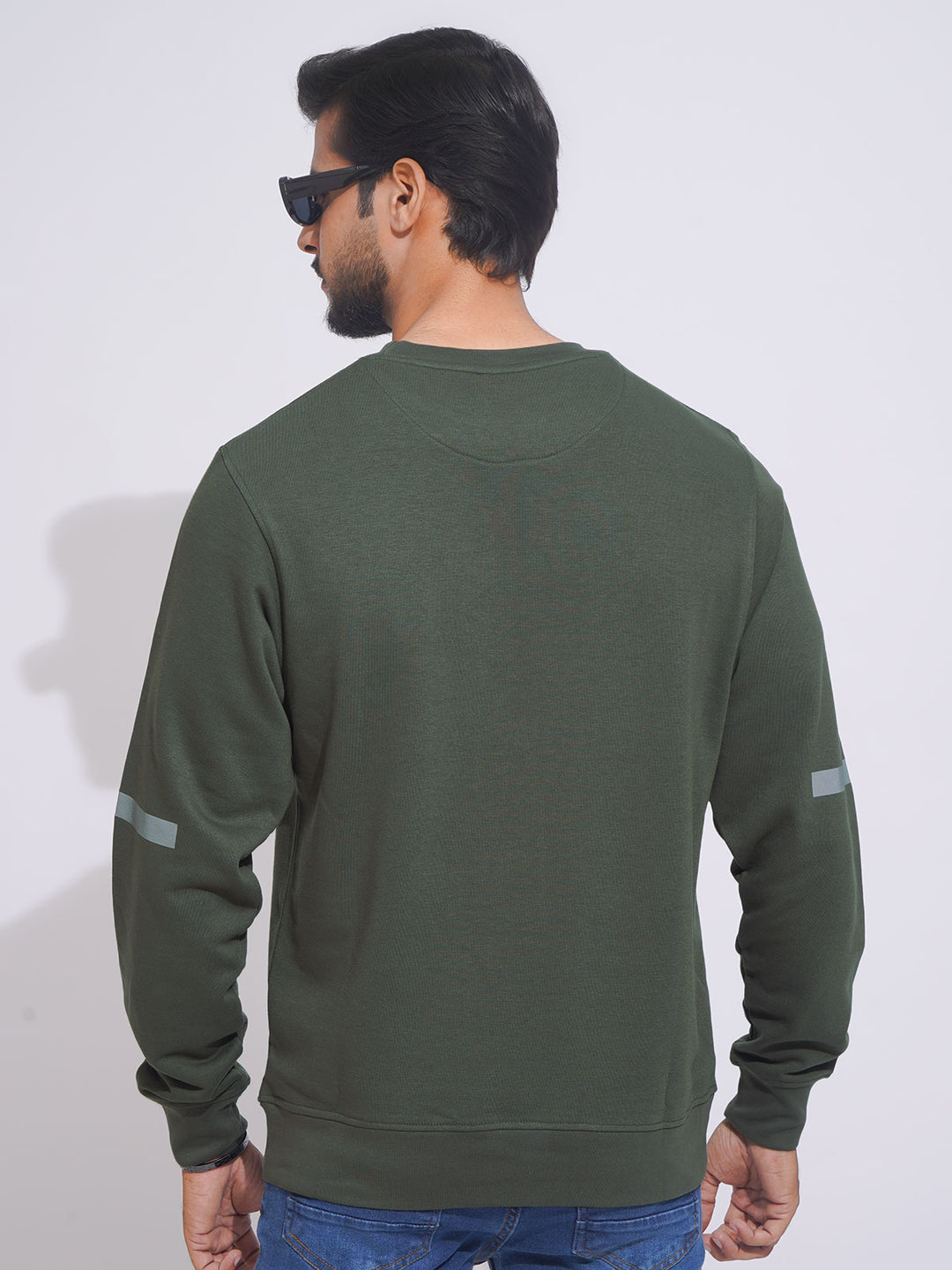 Olive Full Sleeves Men’s Sweat Shirt (SSF-008)