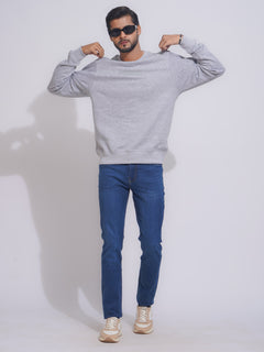 Heather Grey Full Sleeves Men’s Sweat Shirt (SSF-010)