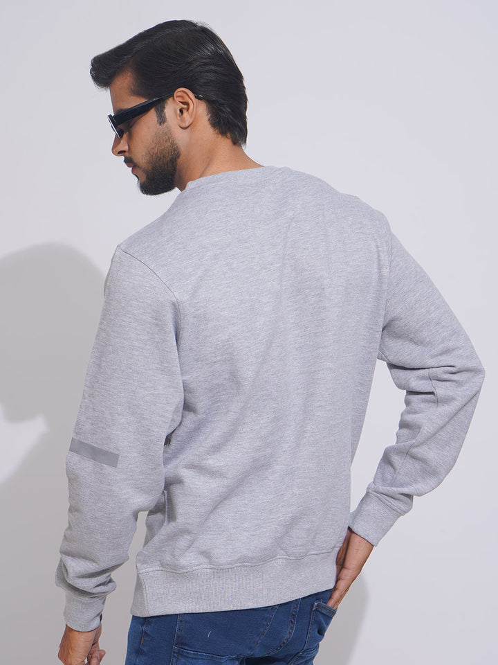 Heather Grey Full Sleeves Men’s Sweat Shirt (SSF-010)