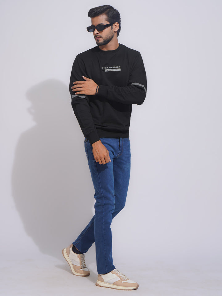 Black Full Sleeves Men’s Sweat Shirt (SSF-012)