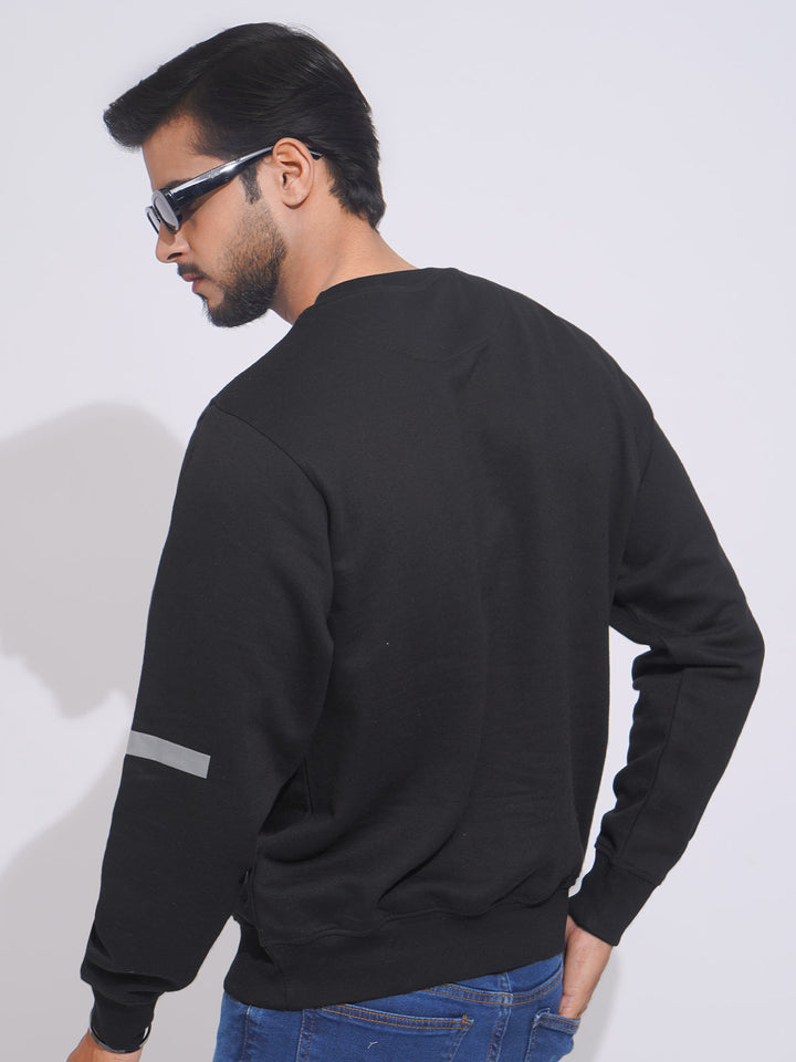 Black Full Sleeves Men’s Sweat Shirt (SSF-012)