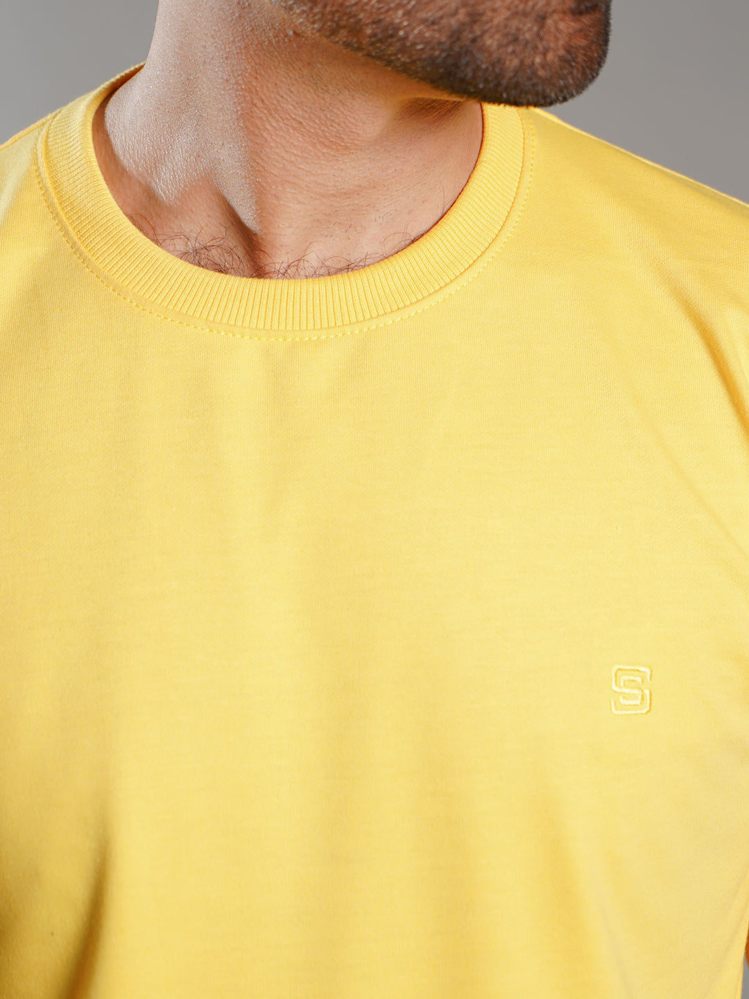 Yellow Men’s Fleece Sweat Shirt (SSF-015)