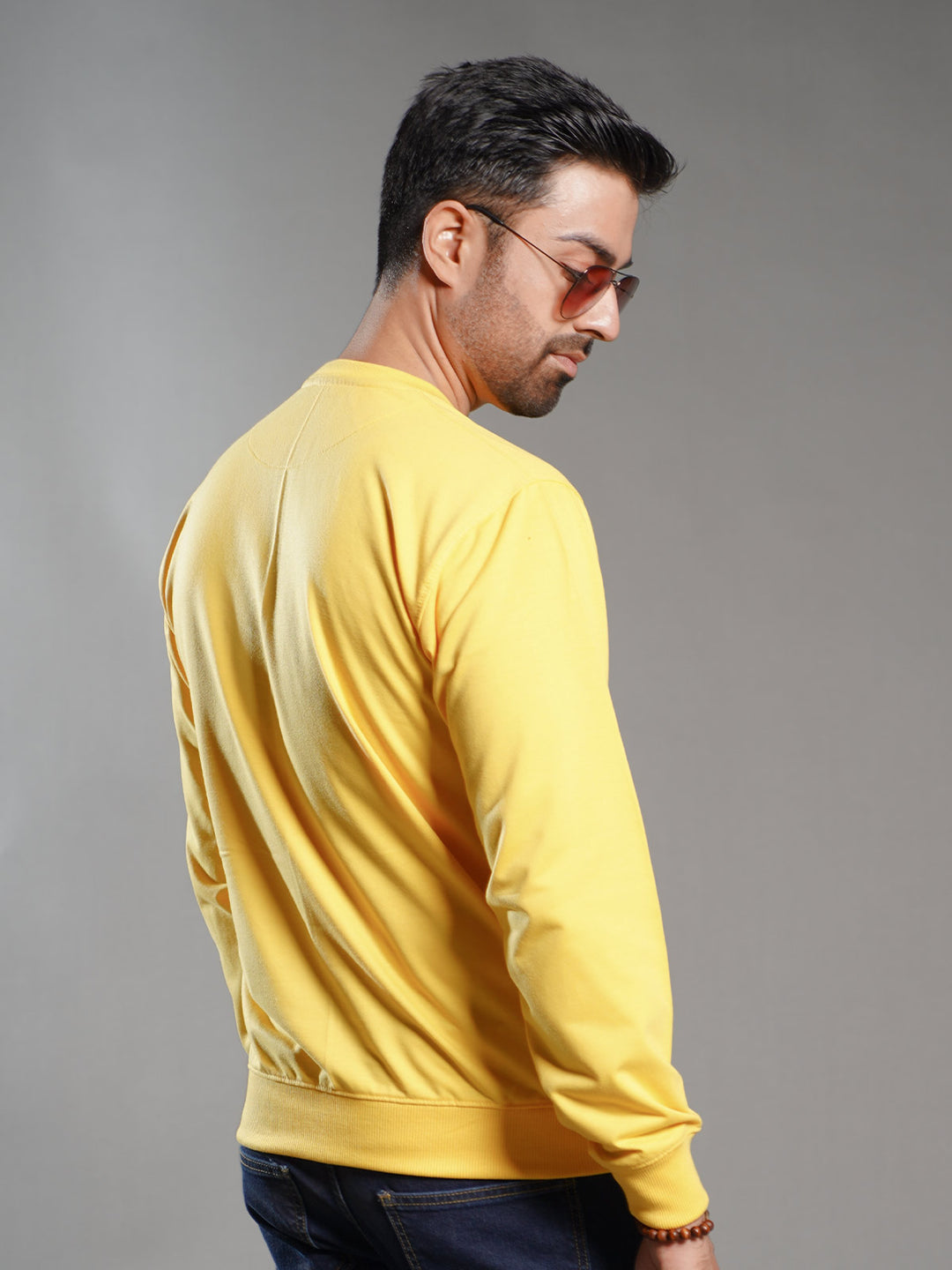 Yellow Men’s Fleece Sweat Shirt (SSF-015)