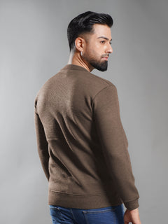 Brown Imported Men’s Fleece Sweater (SSPF-005)