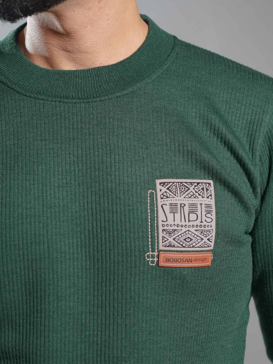 Green Imported Men’s Fleece Sweat Shirt (SSPF-007)