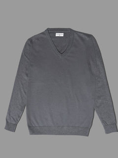 Charcoal Full Sleeves Men's Sweater (SW-005)