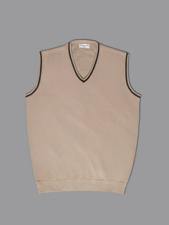 Peach Sleeveless Men's Sweater (SW-010)