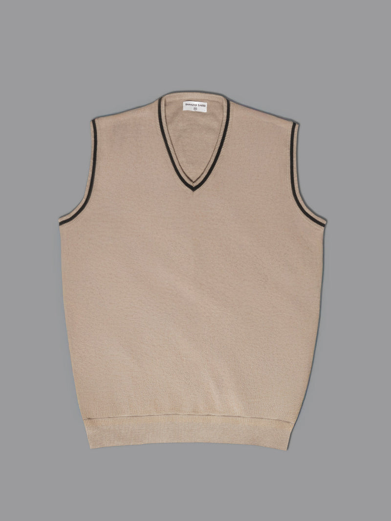 Peach Sleeveless Men's Sweater (SW-010)