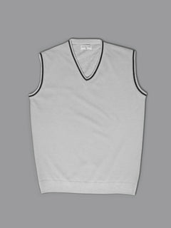 Grey Sleeveless Men's Sweater (SW-011)