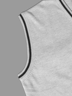 Grey Sleeveless Men's Sweater (SW-011)