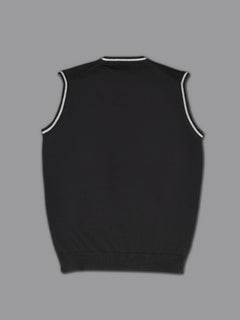 Black Sleeveless Men's Sweater (SW-014)