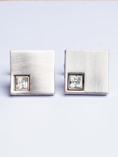 Silver Square Cufflink (CUFFLINK-468)