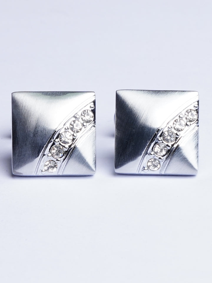 Silver Stone Pattern Cufflink (CUFFLINK-494)