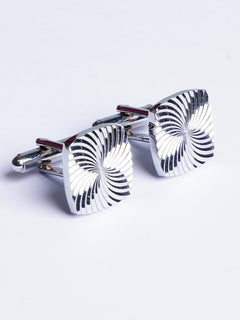 Silver Textured Cufflink (CUFFLINK-479)