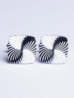 Silver Textured Cufflink (CUFFLINK-479)