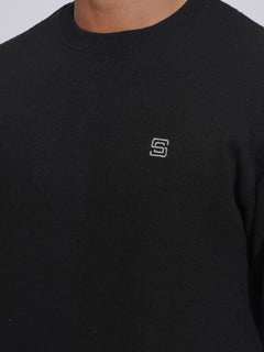 Black Men’s Fleece Sweat Shirt (TEE-149)