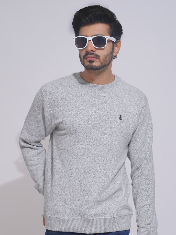 Light Grey Men’s Fleece Sweat Shirt (TEE-152)